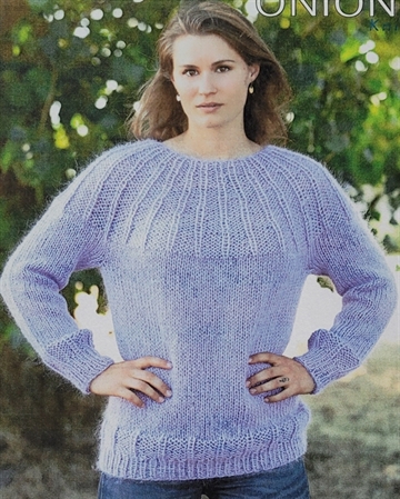 Sweater med ribbærestykke - Mohair+Wool
